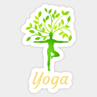 All I Need Is Love And Yoga And A Dog Sticker